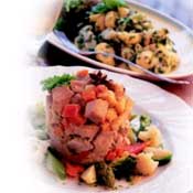 Skinke i tern med kartoffel-krydderurtesalat